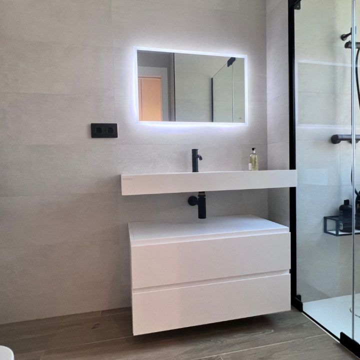 Lavabo con ducha reforma