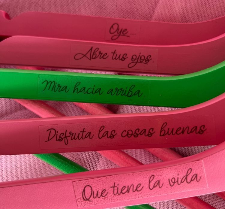Objetivo Rosa Perchas Rosas RSC Carpintería Castellar Huesca