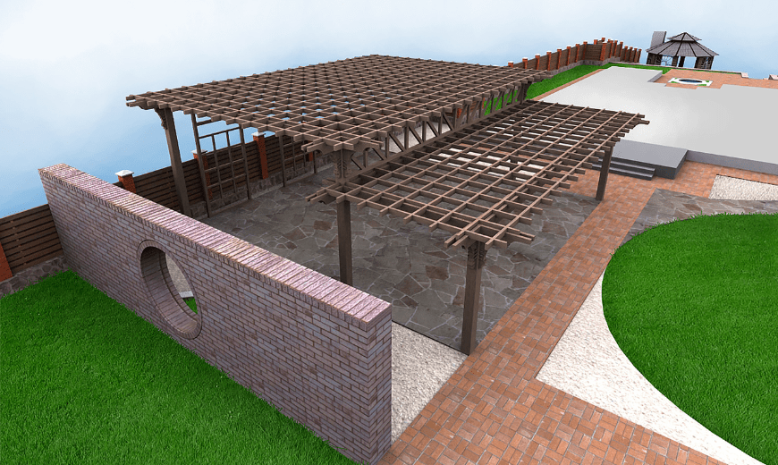 Render exteriores en madera Carpinteria Castellar